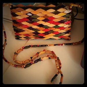 Hand made with strap purse 👛